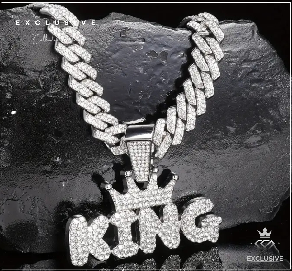 CADENA CUBANA + DIJE KING