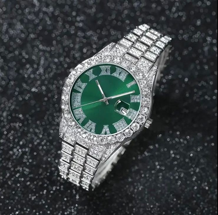 RELOJ ICED GREEN